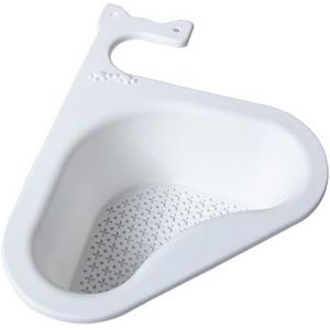 WEST END Kitchen Sink Strainer Basket Corner Drain Rack (2 Pack) WHITE